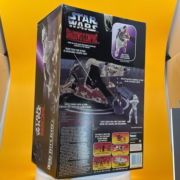 Vintage 1996 Star Wars Boba Fett's Slave 1 Vehicle - Picture 15 of 17